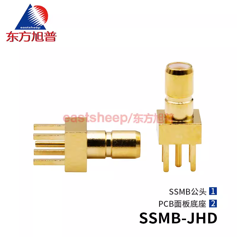 東方旭普 射頻連接器 SSMB-JHD PCB面板固定插座 SSMB-JE 天線座